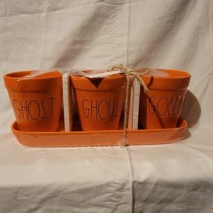 Rae Dunn Halloween Planters Ghoul Goblin Ghost
